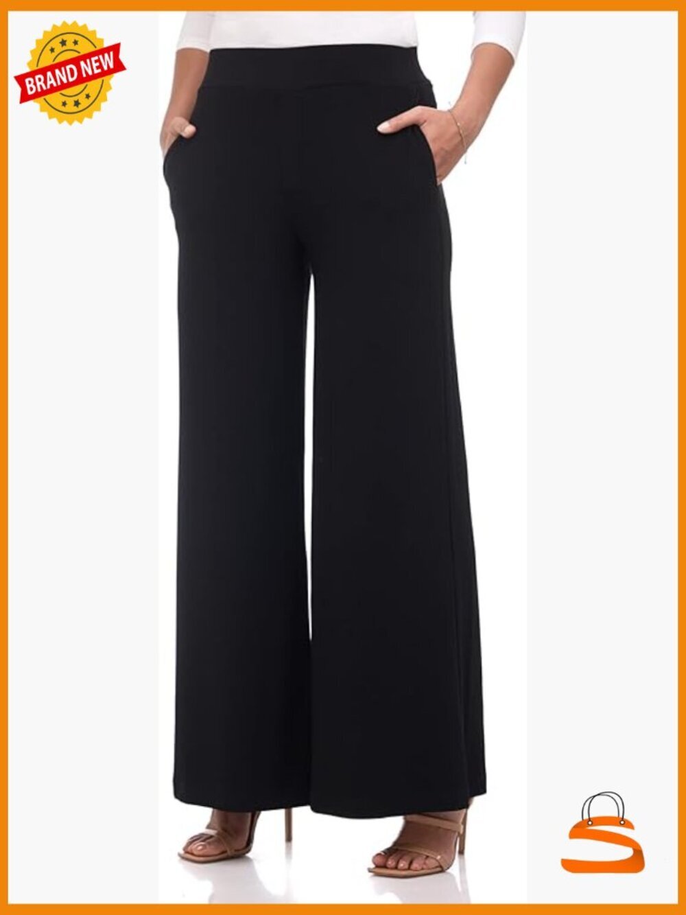 Stretchy Elegant Palazzo Wide Leg Pant with Pockets